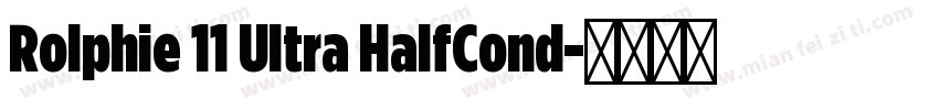 Rolphie 11 Ultra HalfCond字体转换